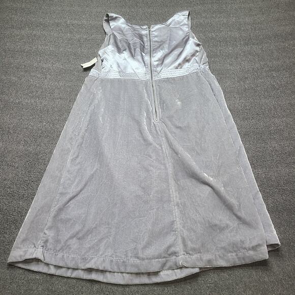 Liz‎ Lange Maternity Dress Womens Small Silver Velvet Sequin Strap V Neck A-Line - Picture 9 of 12